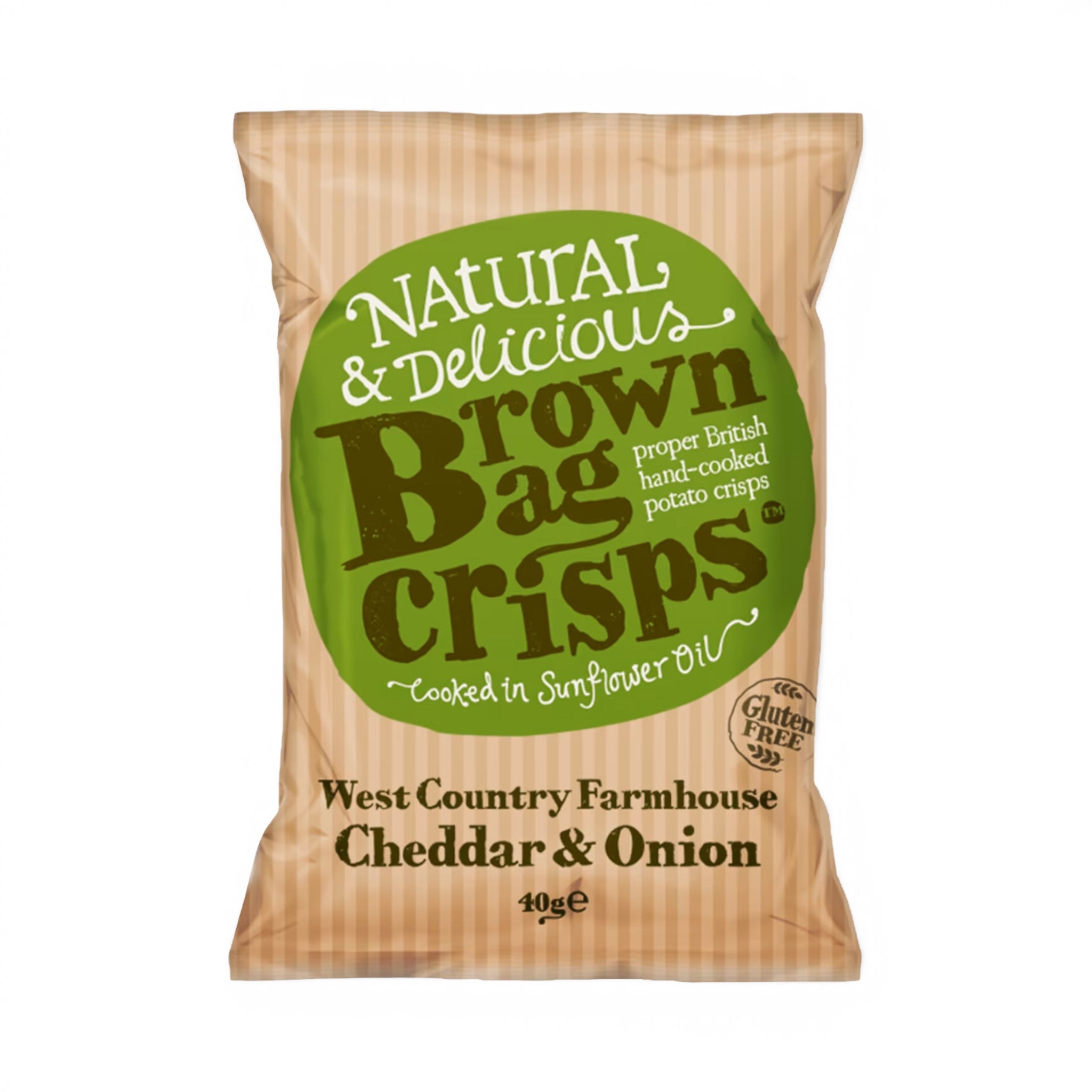 Brown Bag Crisps West Country Cheddar & Onion