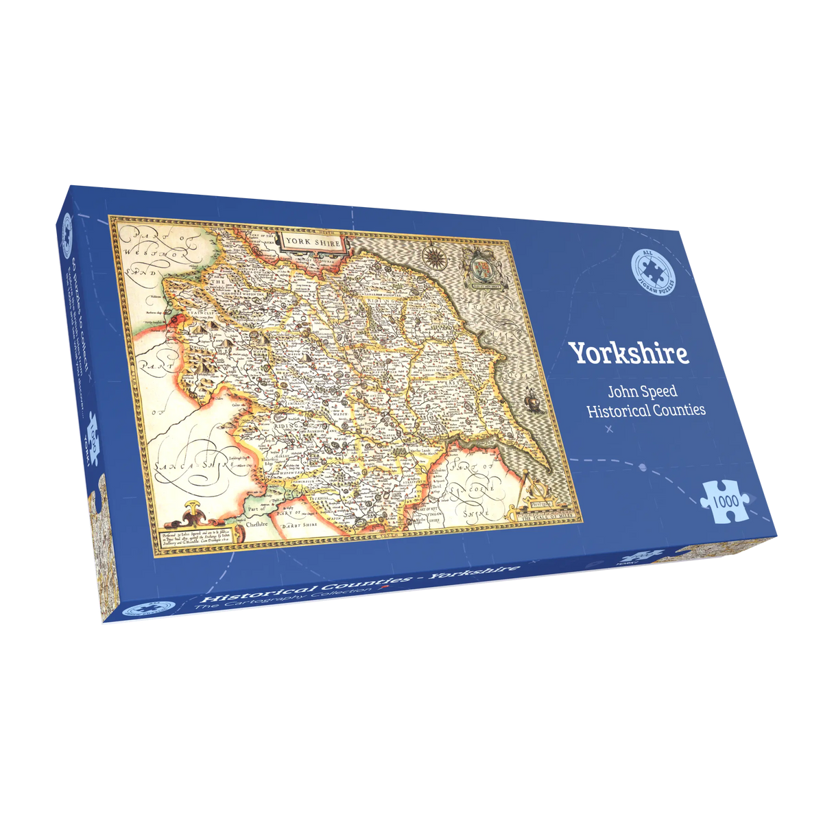 Yorkshire Historical Map 1610 1000 piece jigsaw puzzle by All Jigsaw Puzzles, image 2