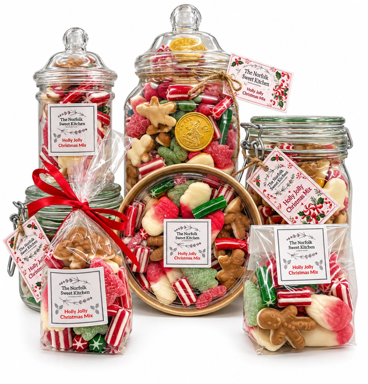 Holly Jolly Christmas Sweet Mix - Victorian Jar