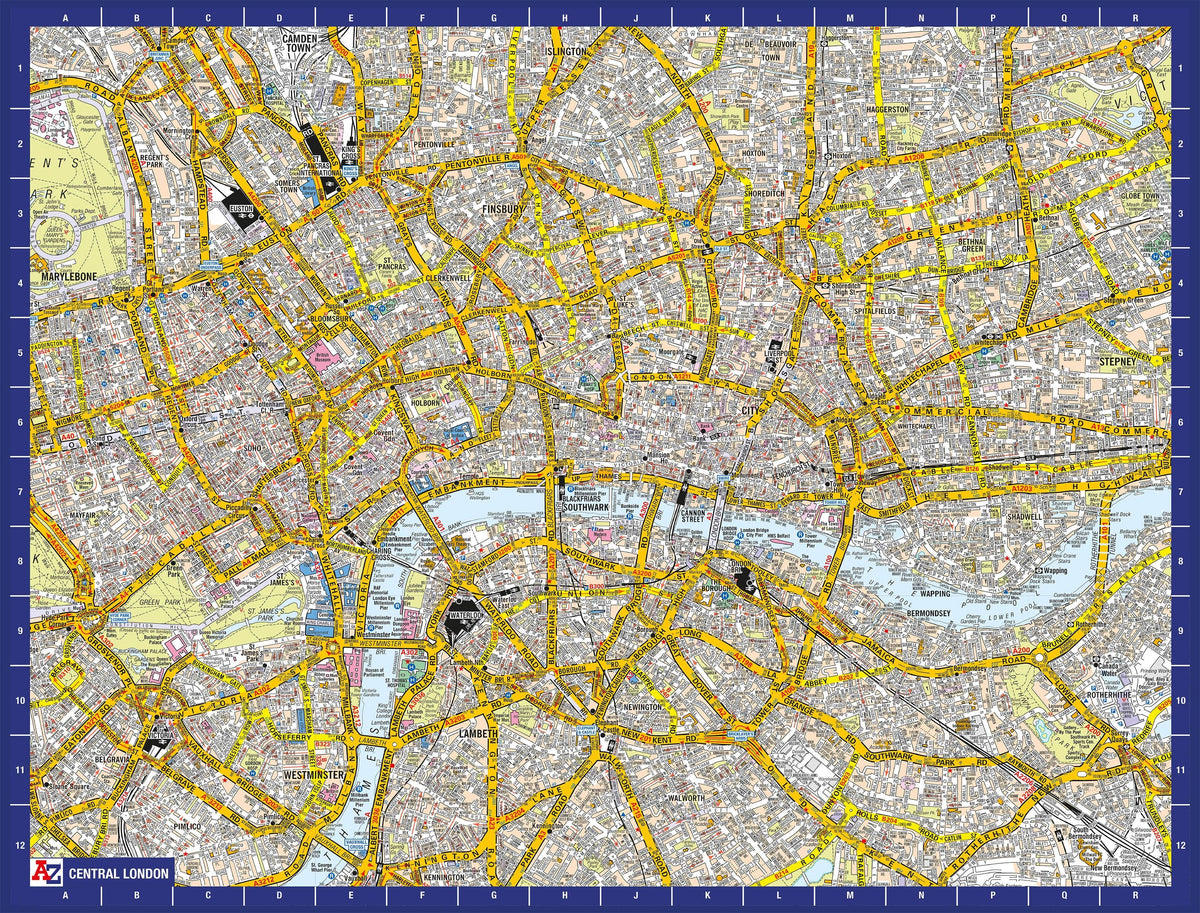 A-Z Map of London 1000 piece jigsaw puzzle by All Jigsaw Puzzles, image 1