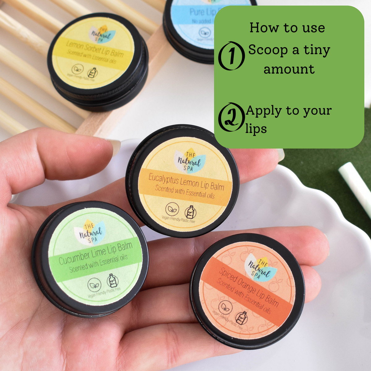Peppermint Lip Balm | All Natural | Vegan & Plastic-Free