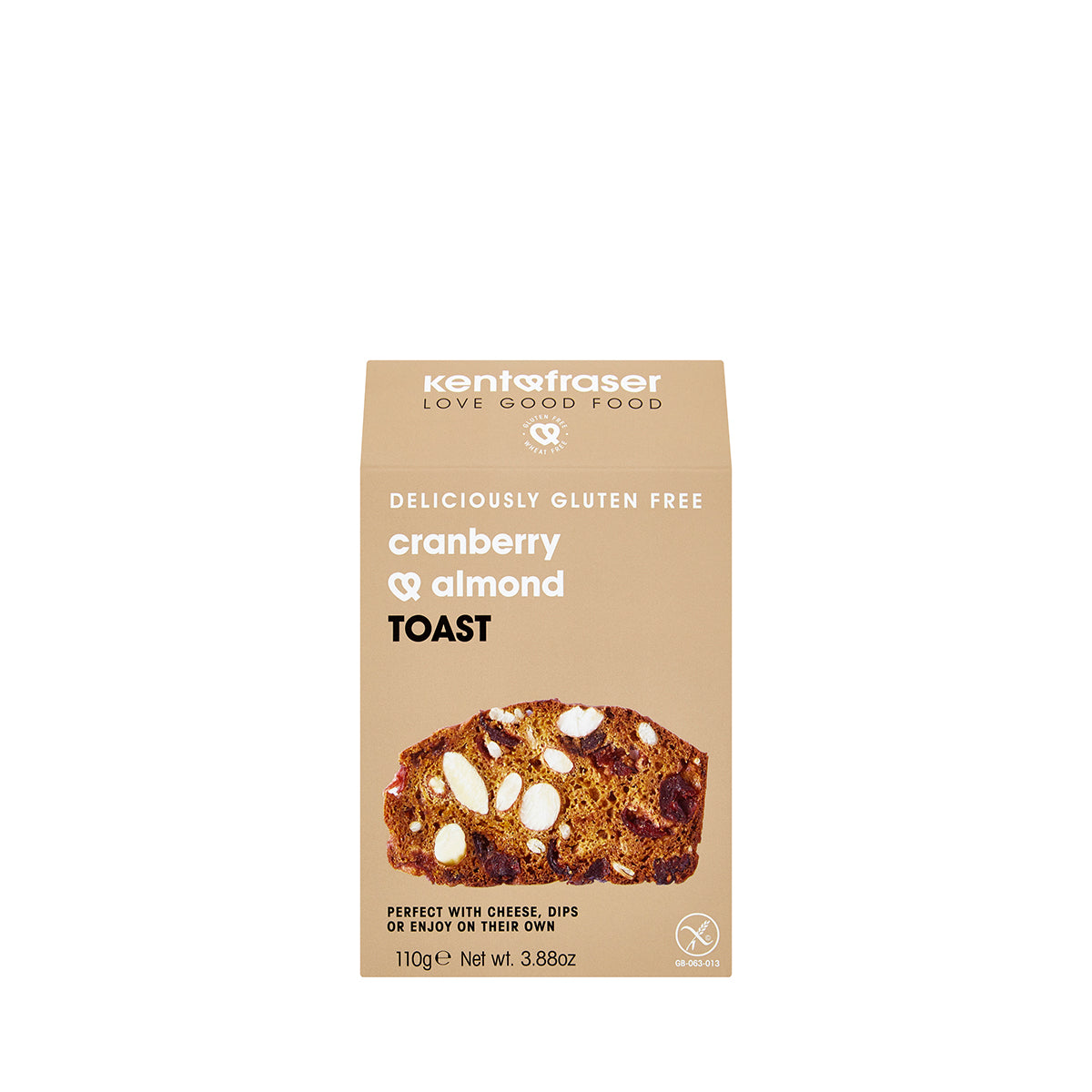 Kent & Fraser Cranberry & Almond Toast 110g