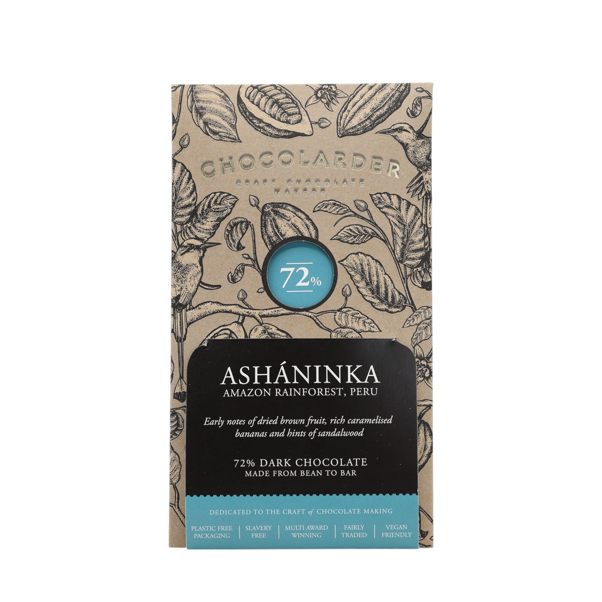 Chocolarder Asháninka 72% Dark Chocolate