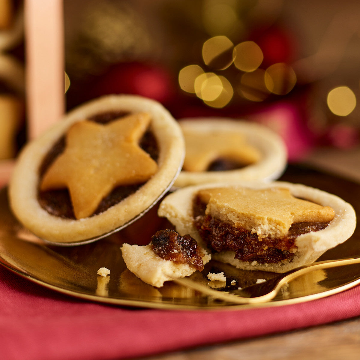 Lottie Shaw's mince pie with a pastry star on top