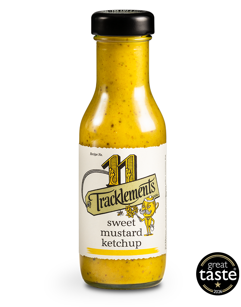 Tracklements Sweet Mustard Ketchup bottle