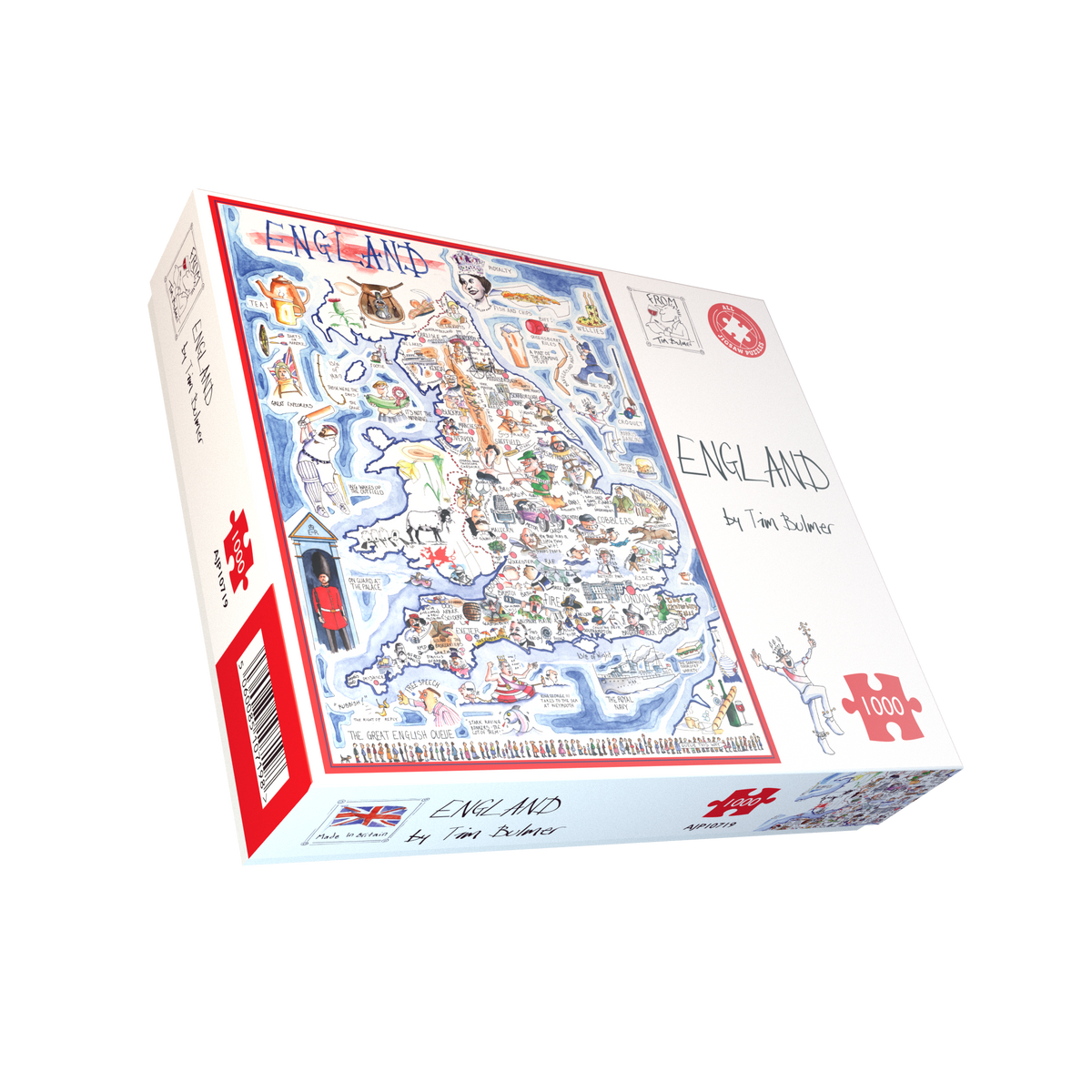 Tim Bulmer Map of England 1000 piece jigsaw puzzle by All Jigsaw Puzzles, image 2