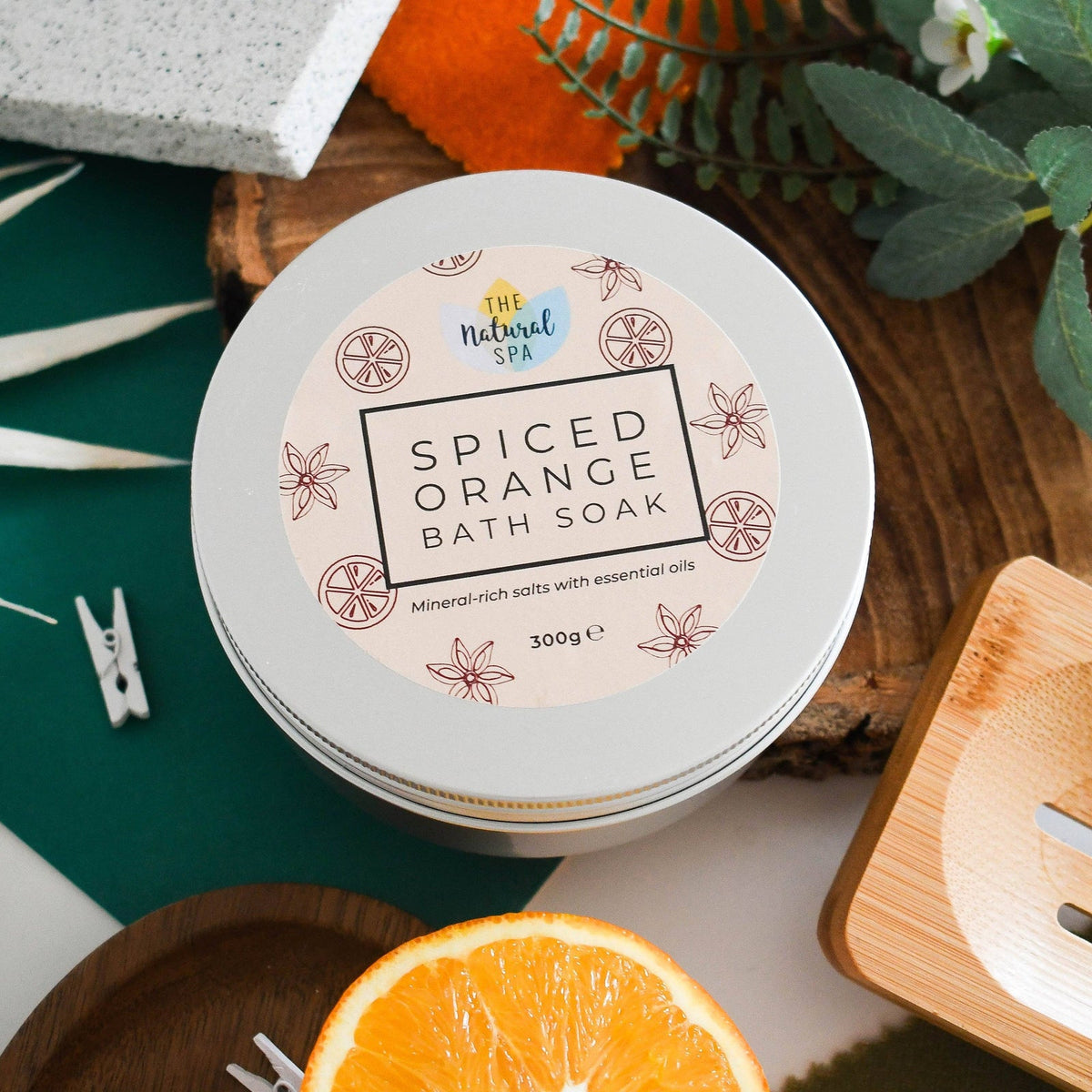 The Natural Spa Spiced Orange Bath Soak 300g