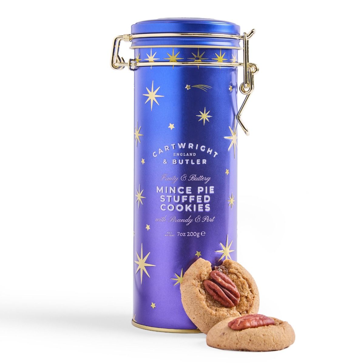 Cartwright & Butler Night Before Christmas Mince Pie Stuffed Cookies in Tin 200g, additional photograph