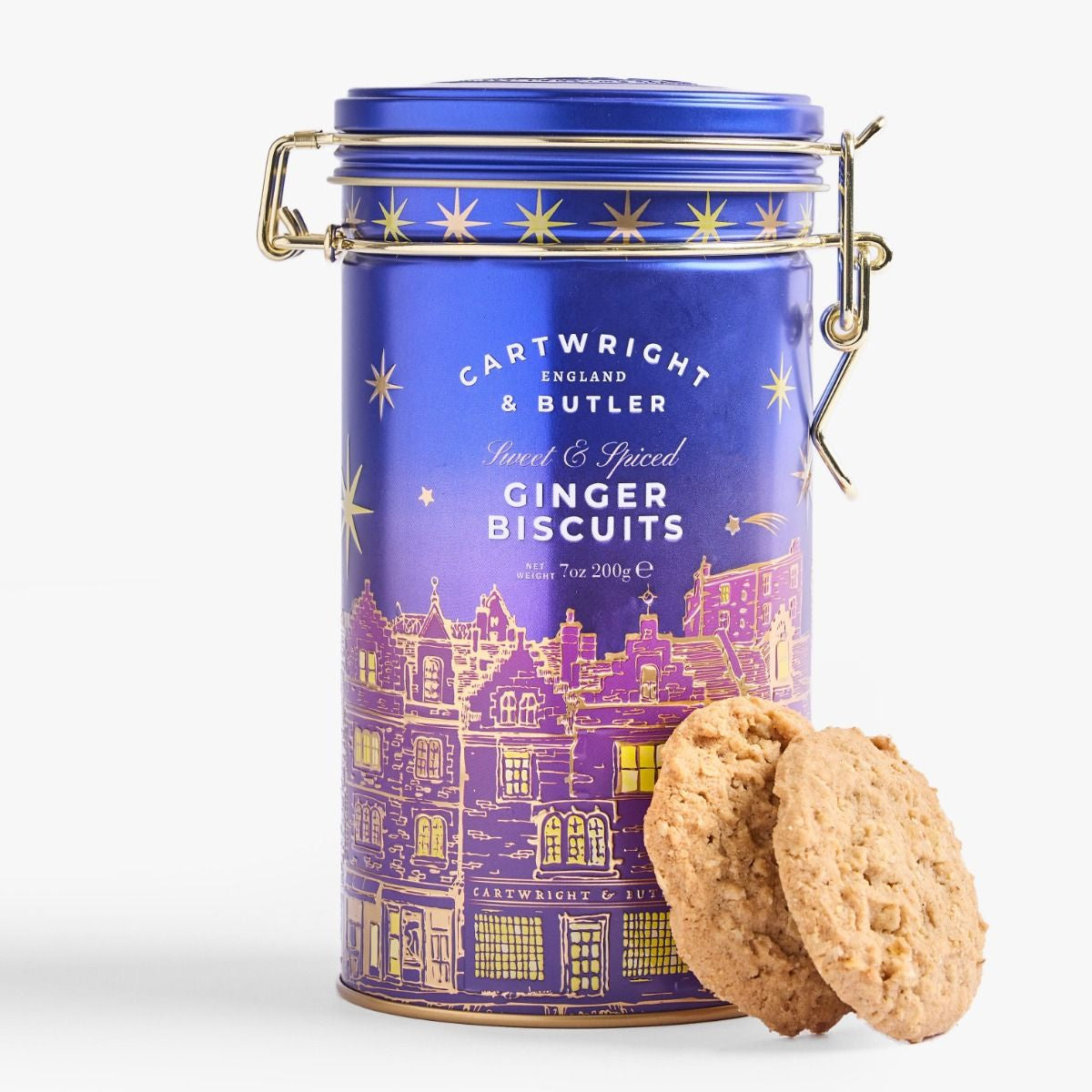 Cartwright & Butler Night Before Christmas Stem Ginger Biscuits in Tin 200g, additional photograph