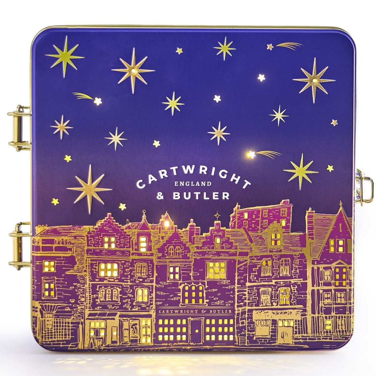 Cartwright & Butler Night Before Christmas Teatime Selection Light-Up Tin 390g