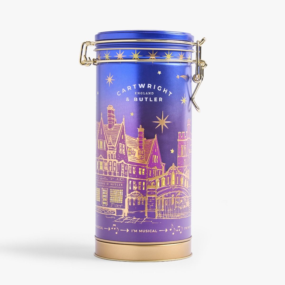 Cartwright & Butler Night Before Christmas Triple Chocolate Chunk Biscuits Musical Tin 200g