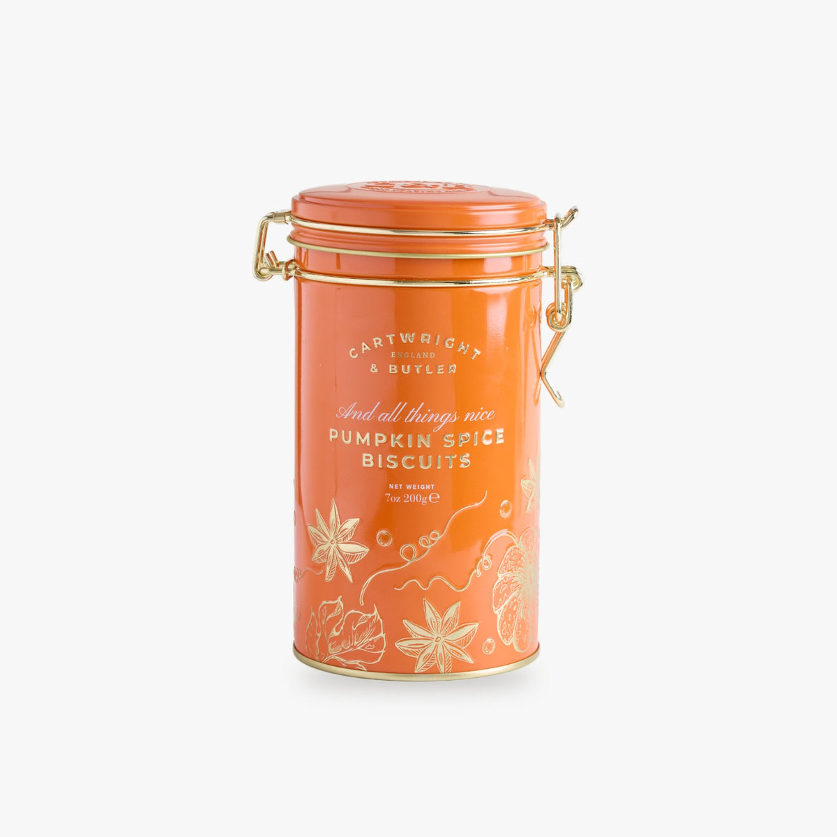 Cartwright & Butler Pumpkin Spice Biscuits in Tin 200g