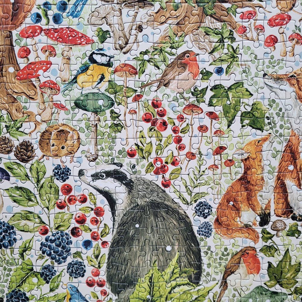 Gibsons The Art File Woodland Wildlife 1000 piece jigsaw puzzle, view 6