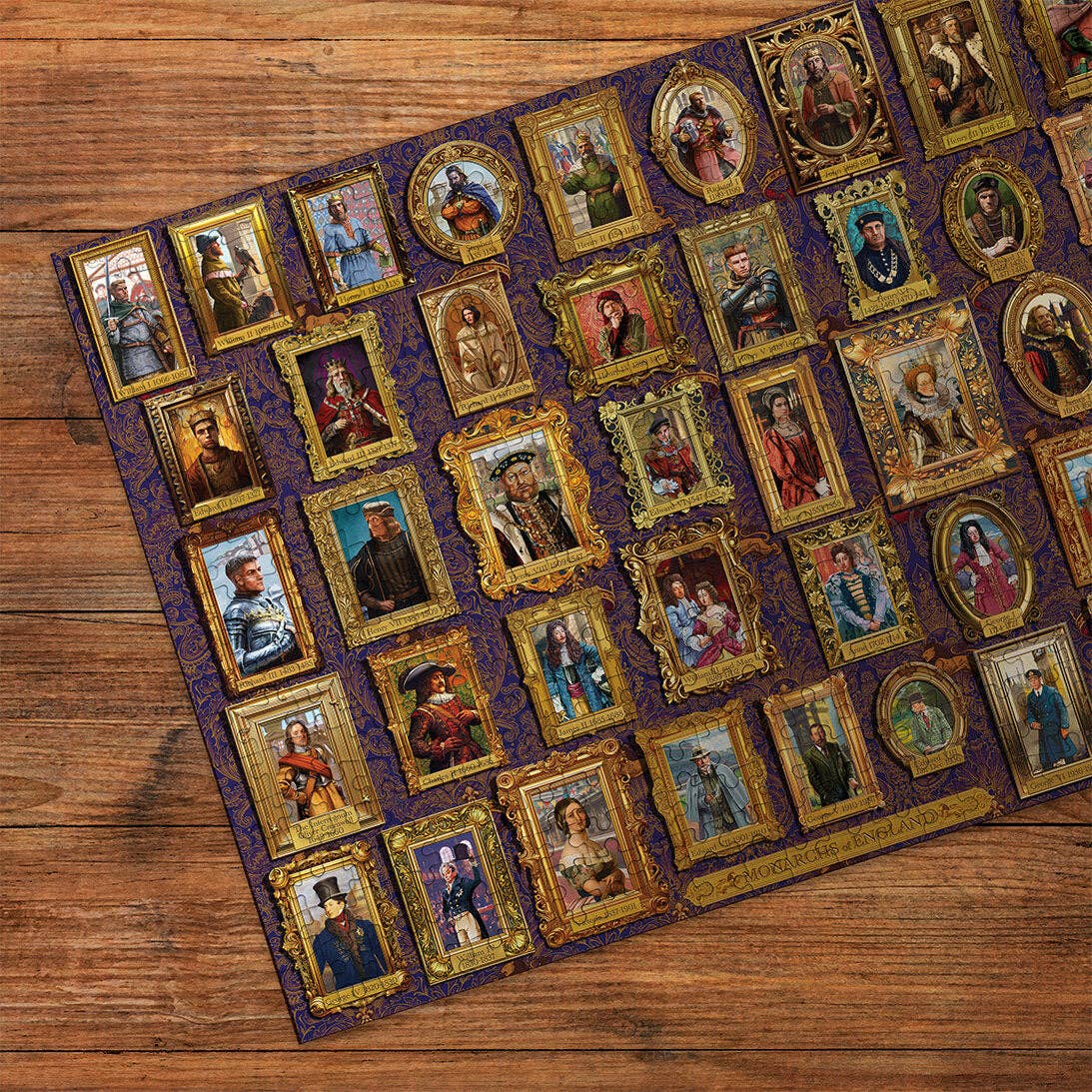 Gibsons Monarchs of England 1000 piece jigsaw puzzle, view 2