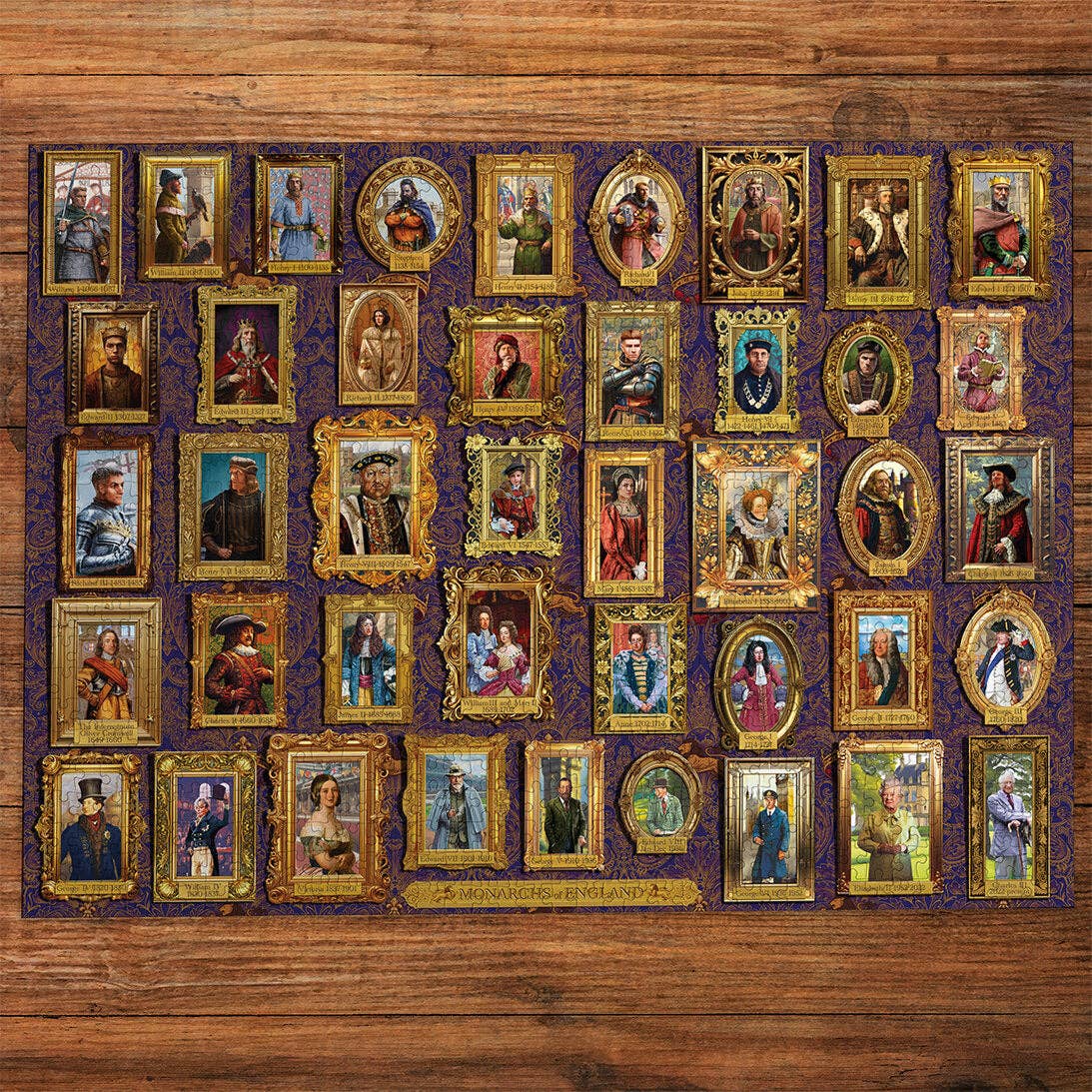 Gibsons Monarchs of England 1000 piece jigsaw puzzle, view 3