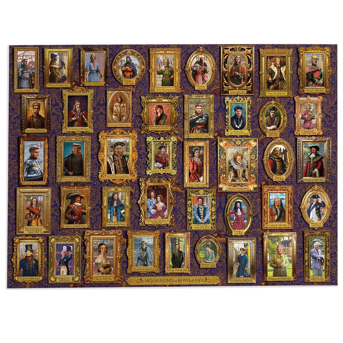 Gibsons Monarchs of England 1000 piece jigsaw puzzle, view 6