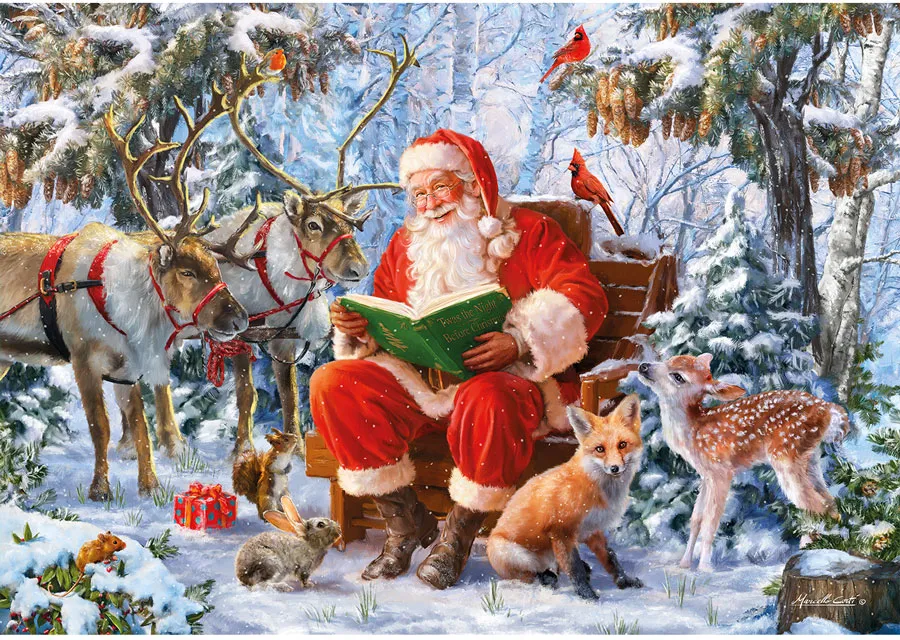 Wentworth Christmas Curiosity 40 piece wooden jigsaw puzzle, image 3