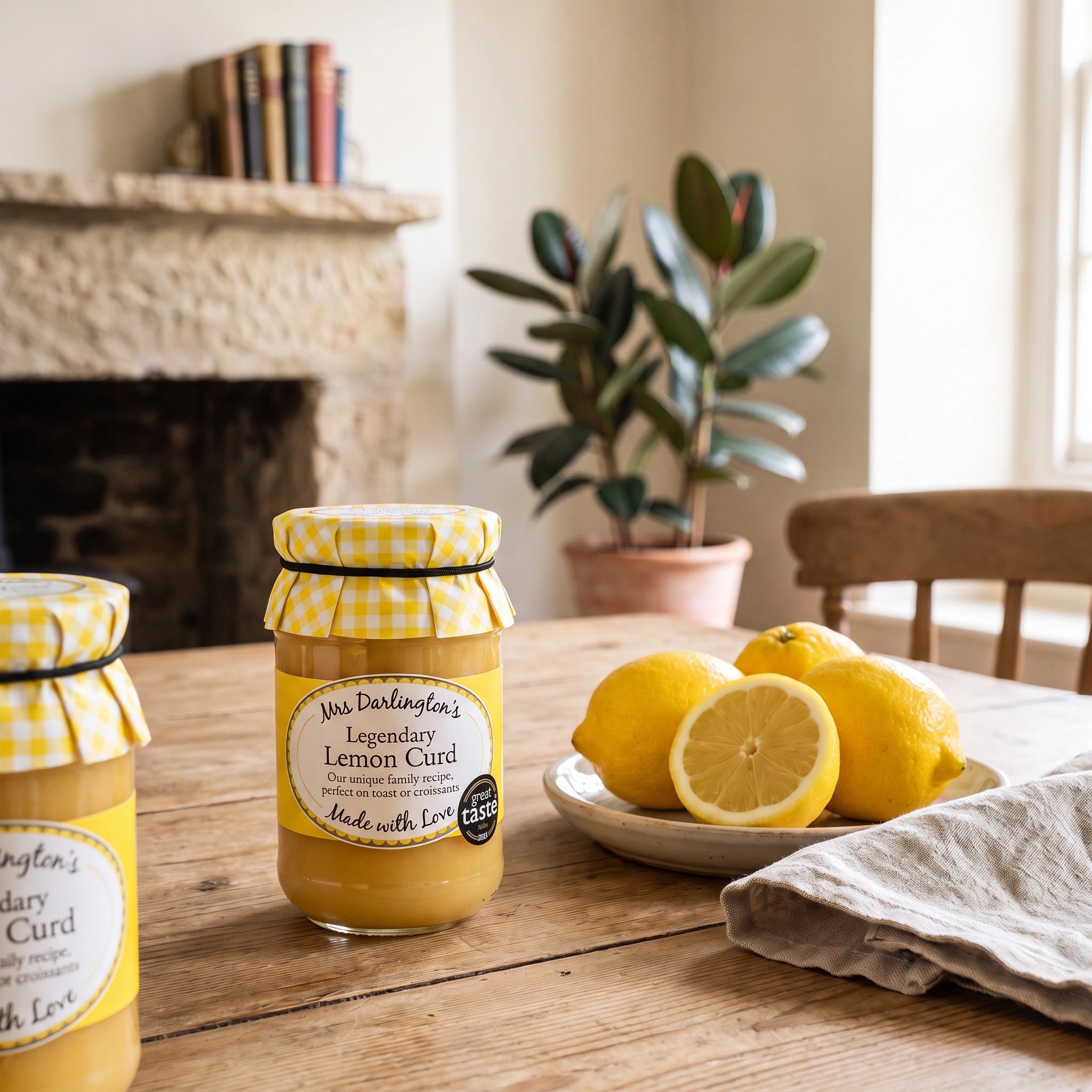 Mrs Darlington's Legendary Lemon Curd with fresh lemons