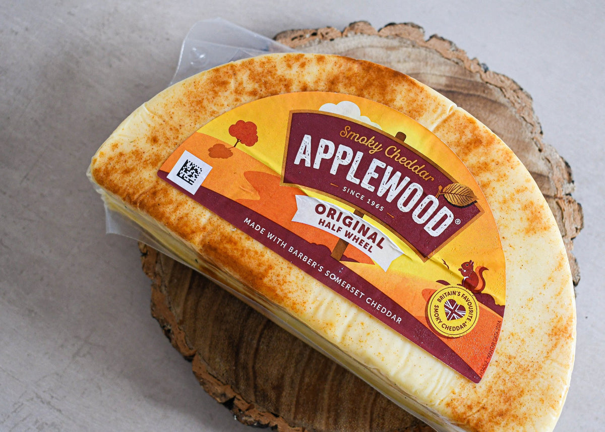 Applewood smoked cheddar, Made In England