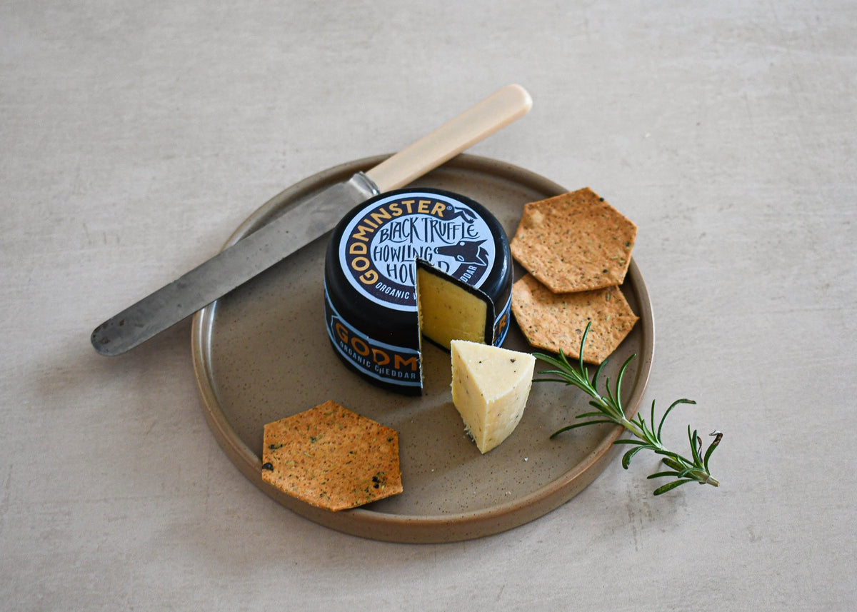 Godminster Black Truffle cheddar, Made In England