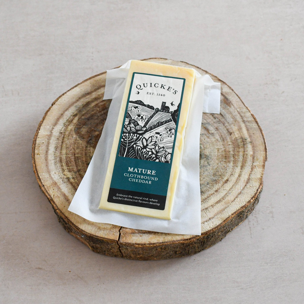Quicke's Mature Clothbound Cheddar, Made In England