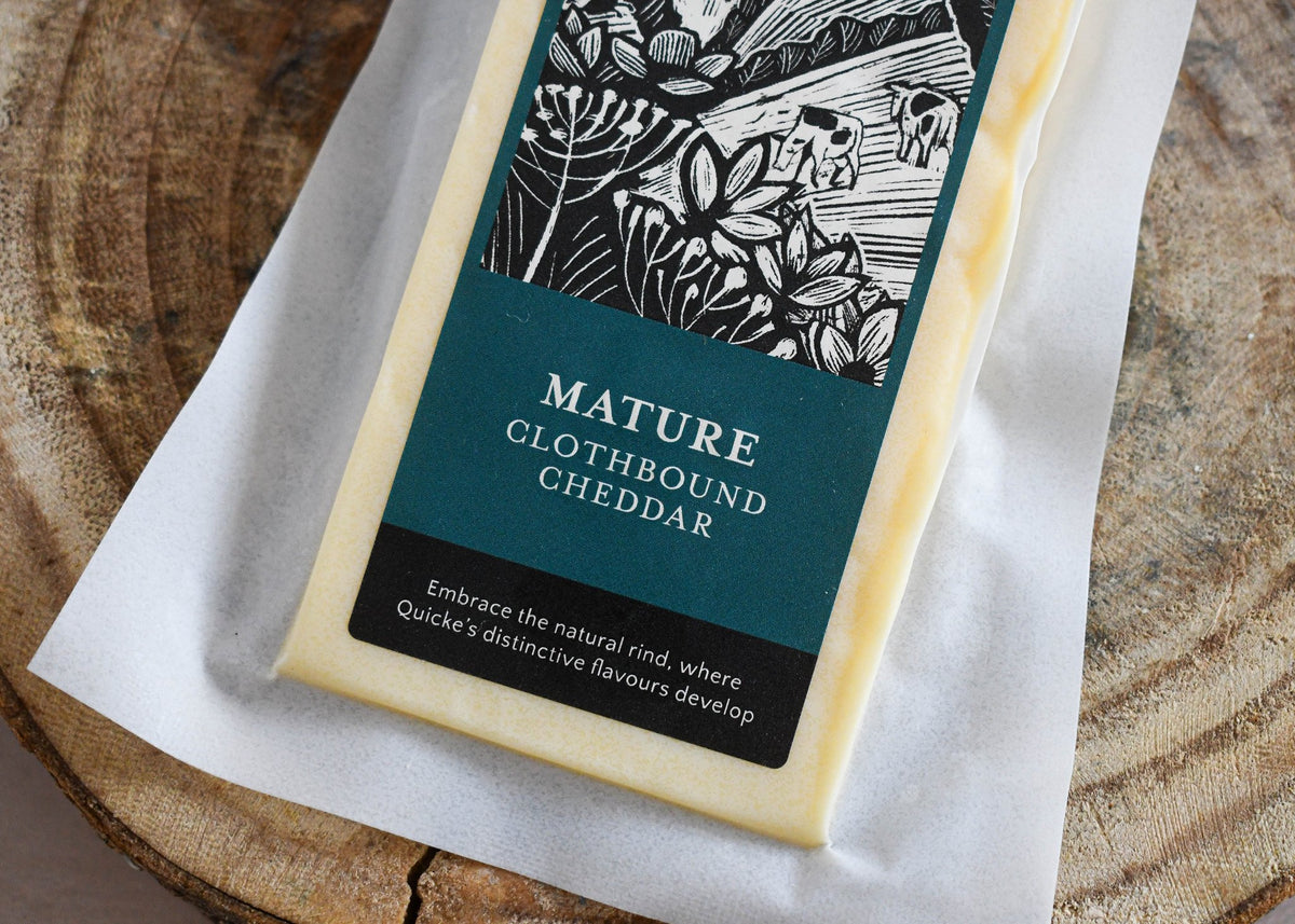 Quicke's Mature Clothbound Cheddar, Made In England