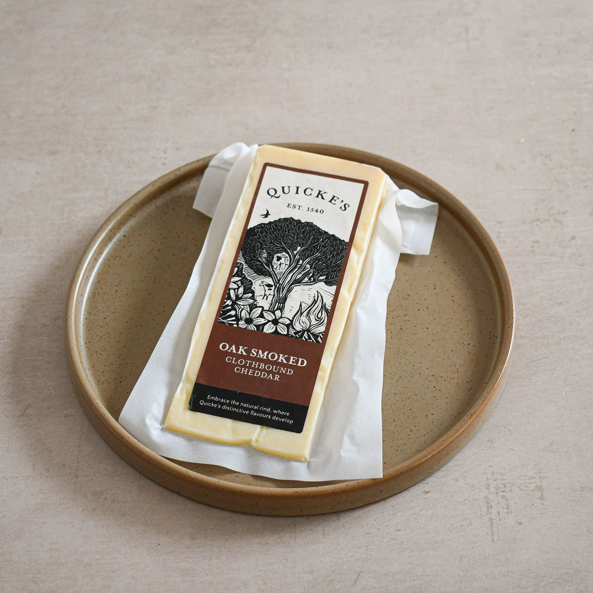 Quicke's Oak Smoked Clothbound Cheddar, Made In England
