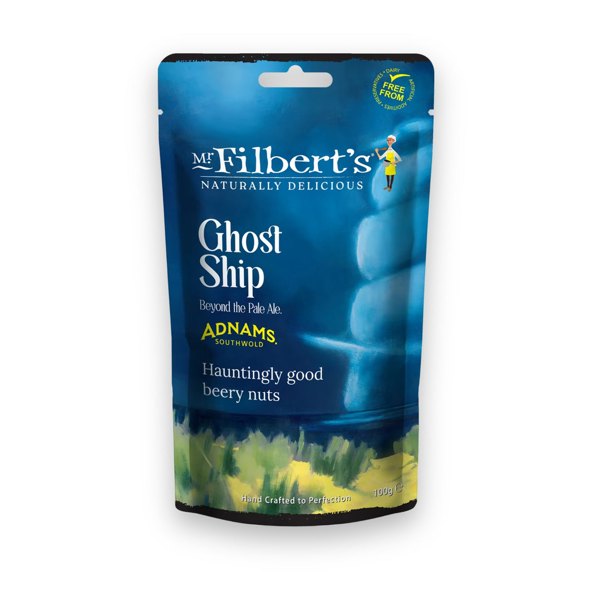 Mr Filbert's Adnams Ghost Ship Beery Peanuts 100g bag