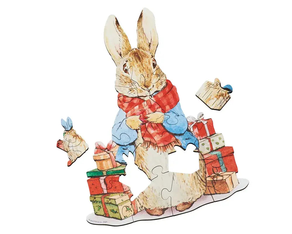 Wentworth Happy Christmas Peter 15 large piece wooden jigsaw puzzle, image 3
