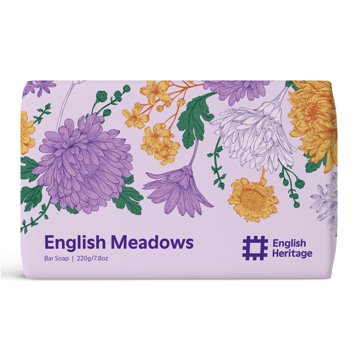 Home County Co. English Heritage English Meadows Soap Bar 220g