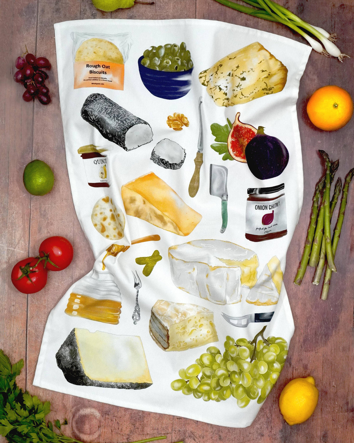 Corinne Alexander Cheese Board Tea Towel