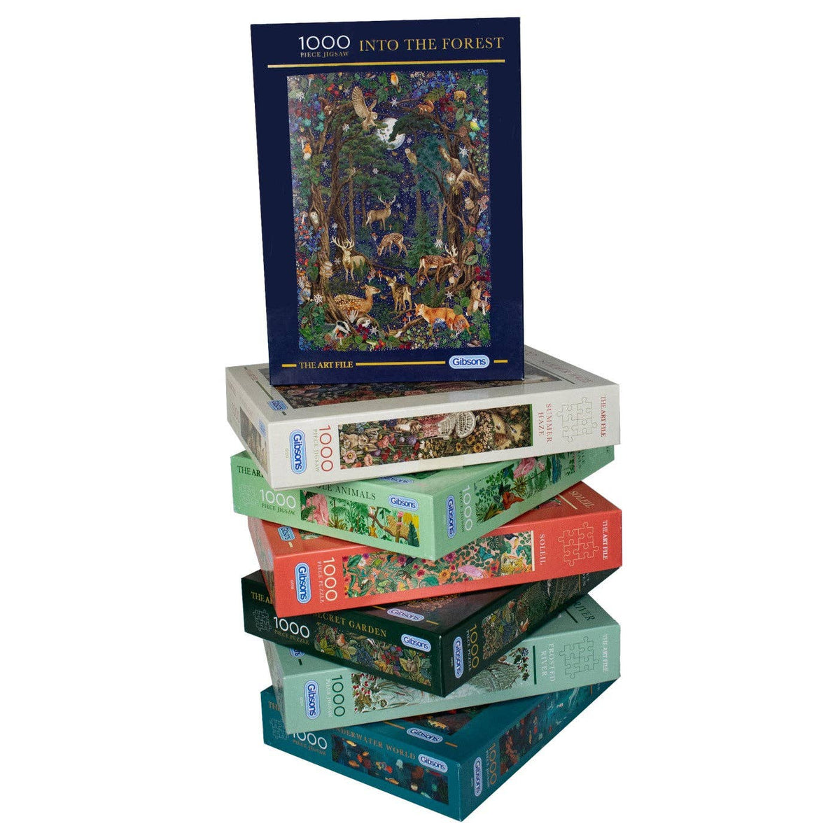Gibsons The Art File Woodland Wildlife 1000 piece jigsaw puzzle, view 5