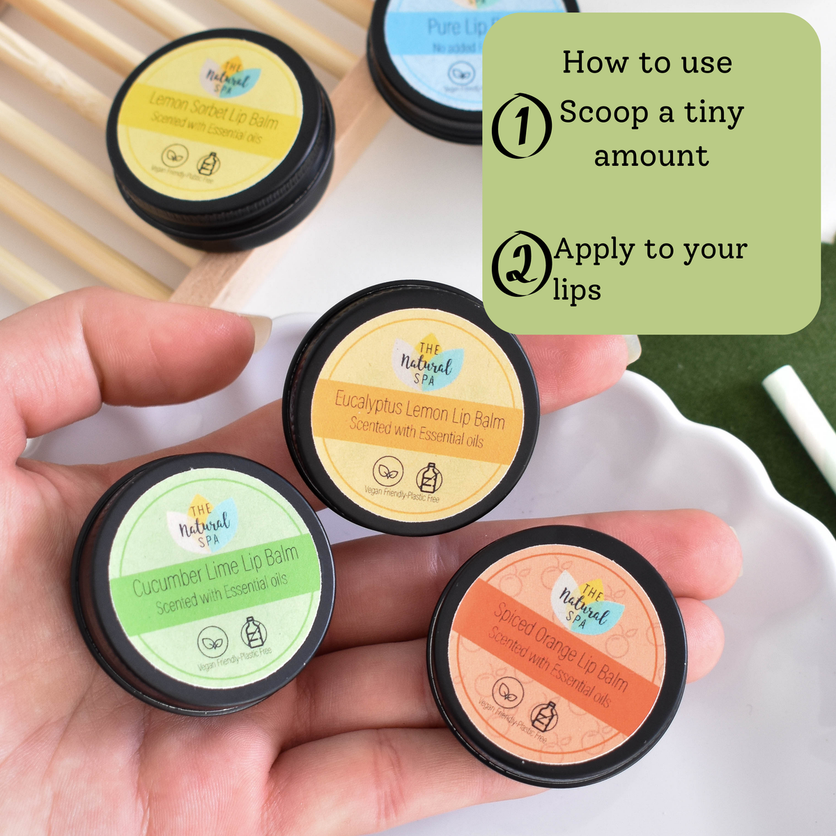 Cucumber Lime Lip Balm | Moisturising Vegan Balm | Handmade