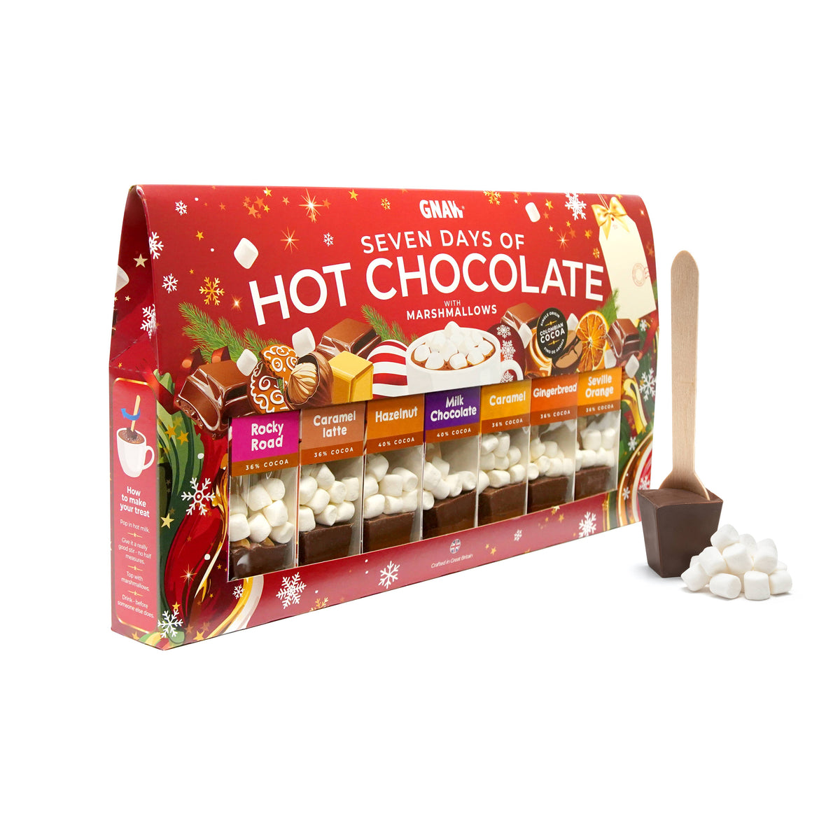 Seven Days of Christmas - Hot Chocolate Spoon Gift Set