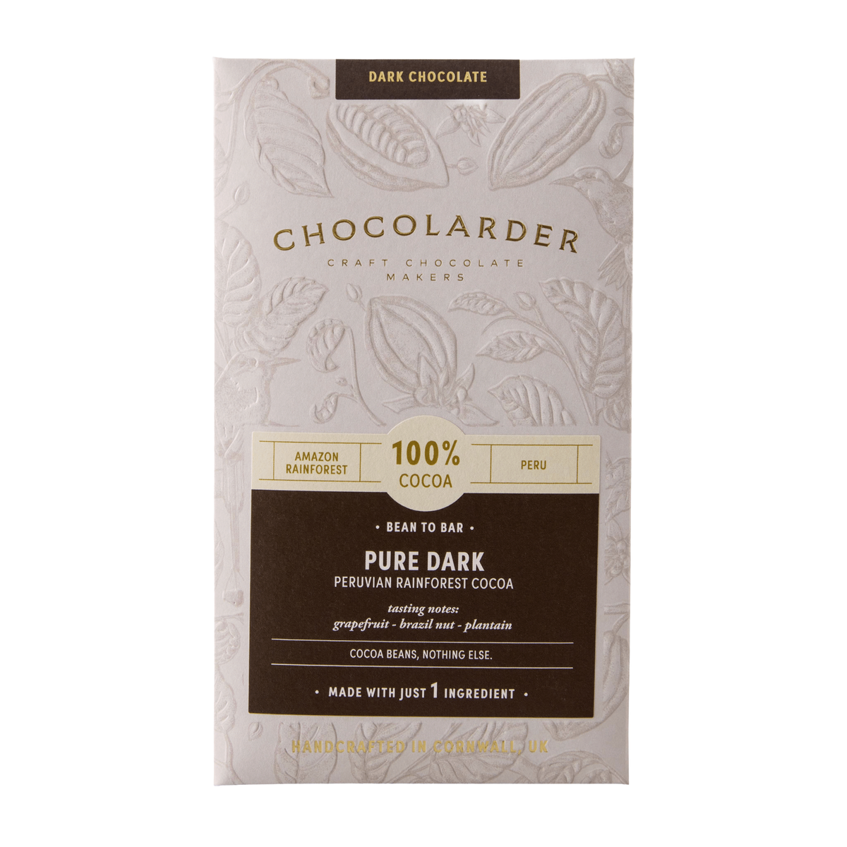 Chocolarder Pure Dark 100% Chocolate