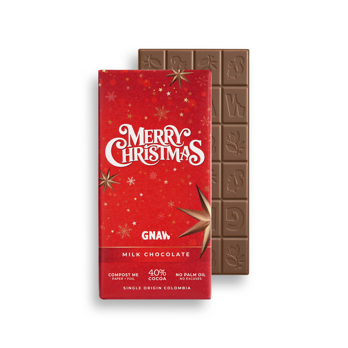 Merry Christmas Milk Chocolate Bar | 80g