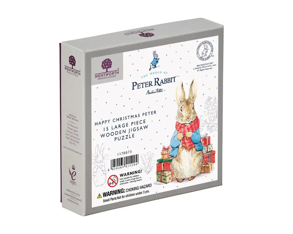 Wentworth Happy Christmas Peter 15 large piece wooden jigsaw puzzle, image 1