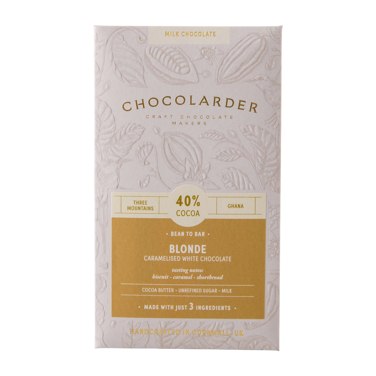Chocolarder Blonde 40% Caramelised White Chocolate