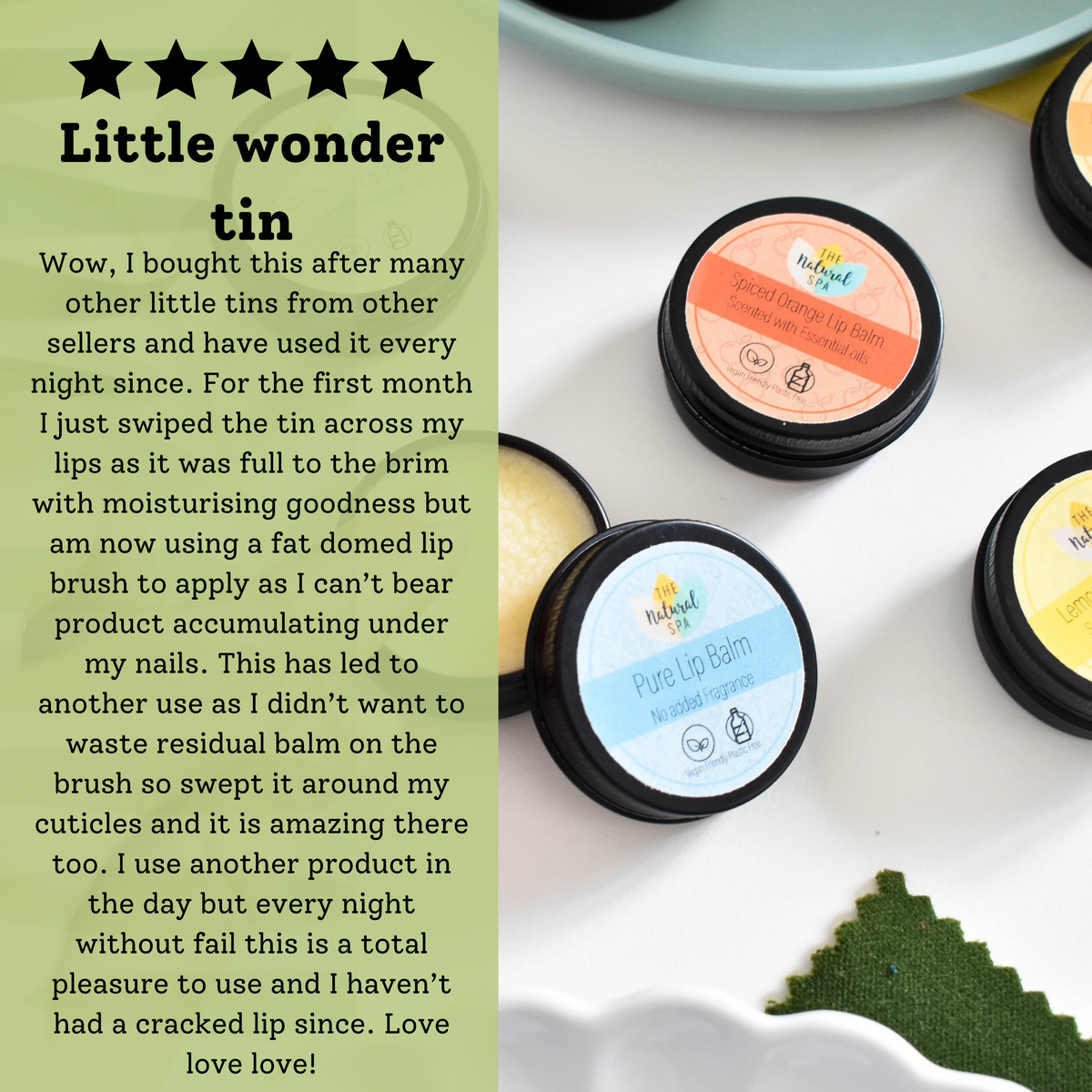 Cucumber Lime Lip Balm | Moisturising Vegan Balm | Handmade