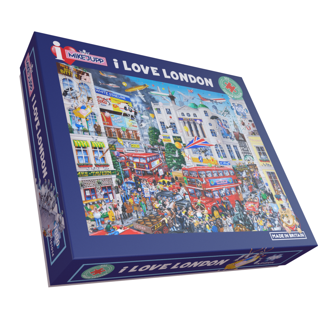 Mike Jupp I Love London 1000 piece jigsaw puzzle by All Jigsaw Puzzles, image 1