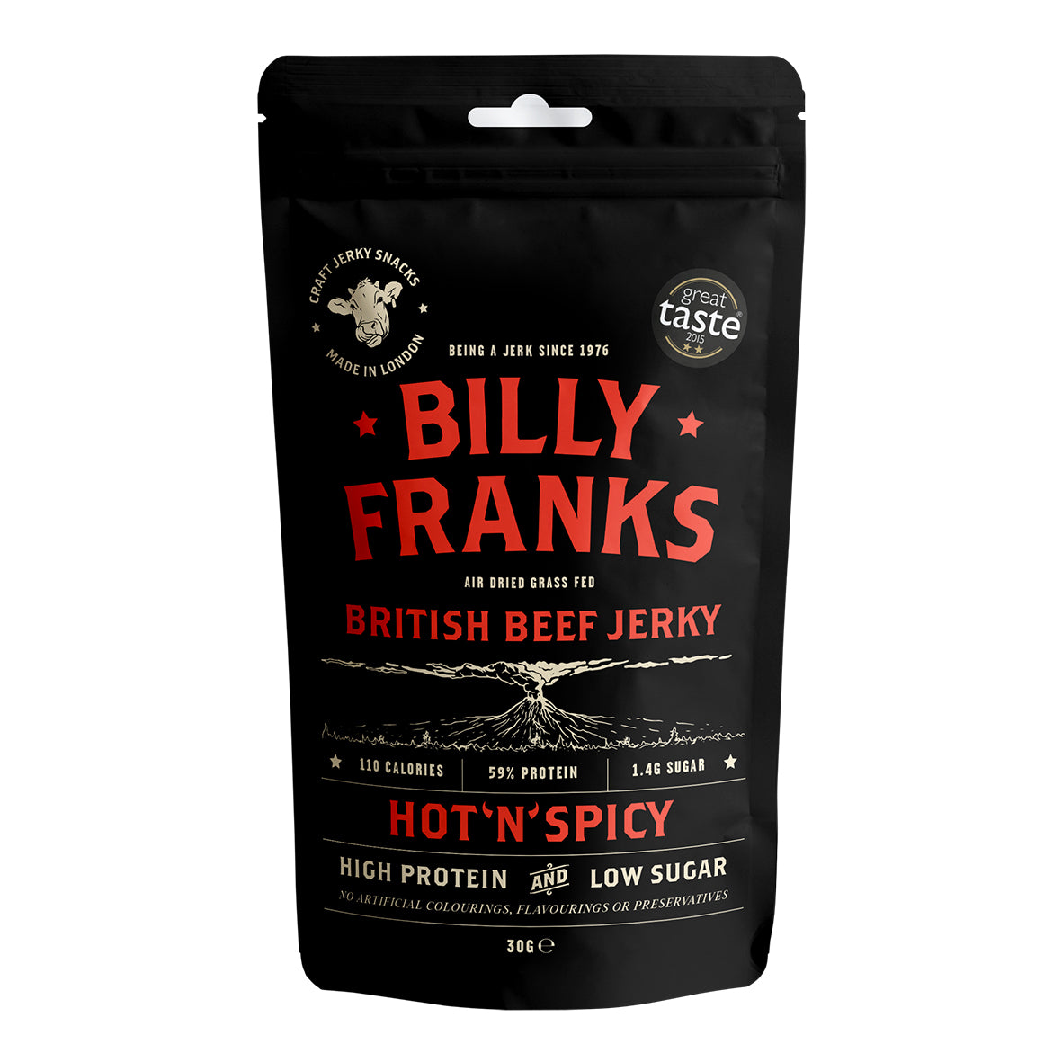 Billy Franks Hot N Spicy Beef Jerky 30g