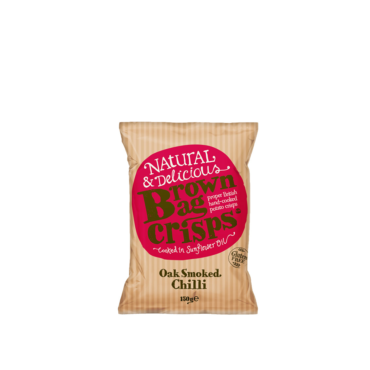 Brown Bag Crisps Oak Smoked Chilli 150g