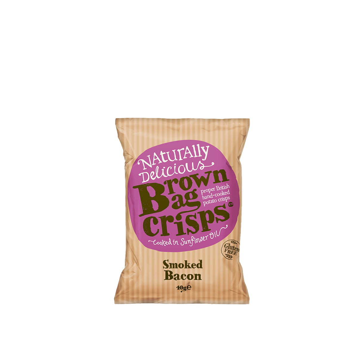 Brown Bag Crisps Smoked Bacon 40g