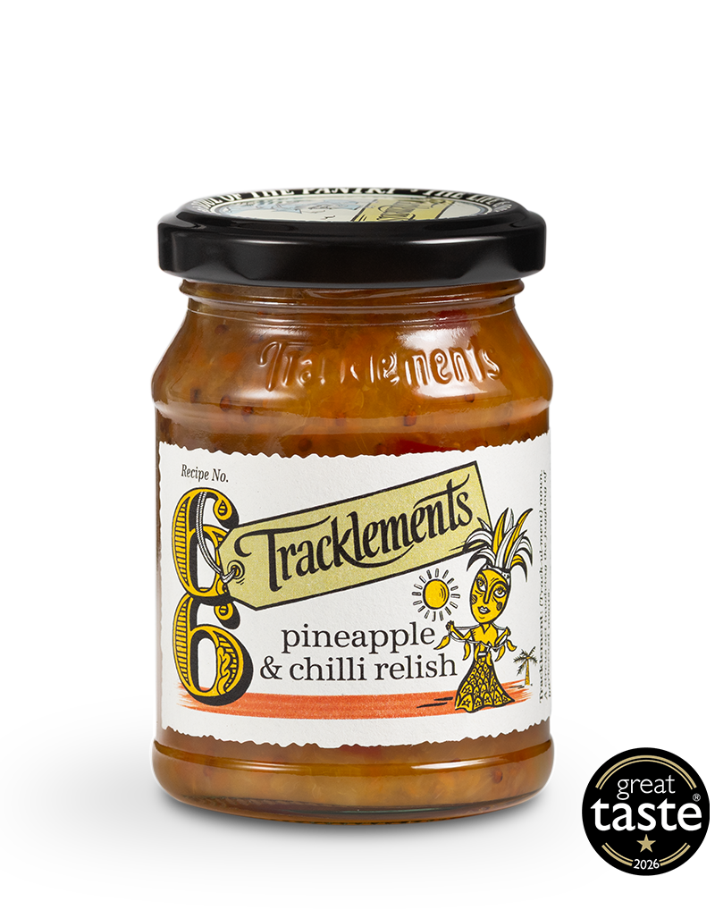 Tracklements Pineapple & Chilli Relish jar