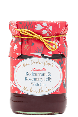 Mrs Darlington's Redcurrant & Rosemary Jelly with Gin