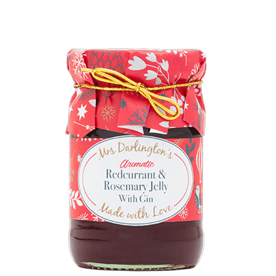 Mrs Darlington's Redcurrant & Rosemary Jelly with Gin