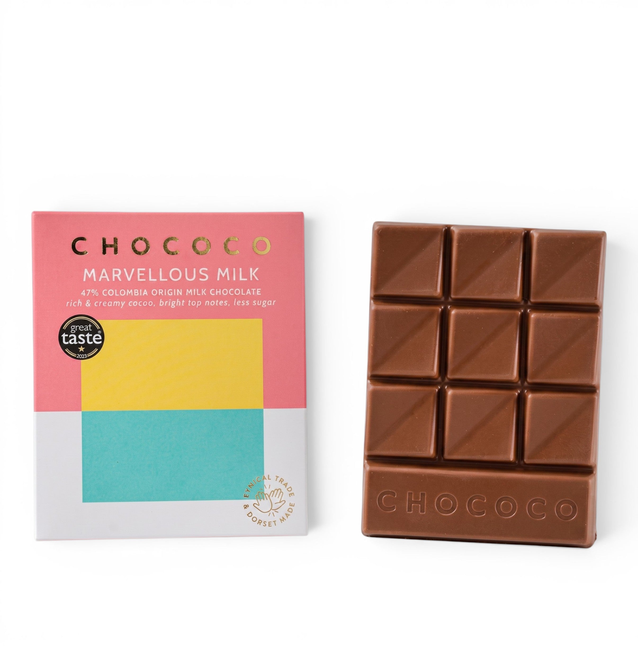 Chococo Marvellous Milk 47% Milk Chocolate Bar