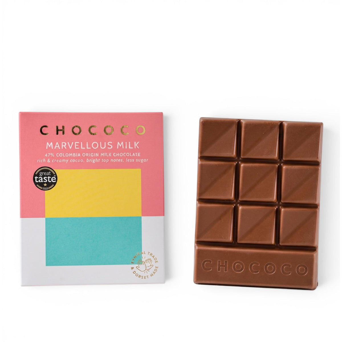 Chococo Marvellous Milk 47% Milk Chocolate Bar