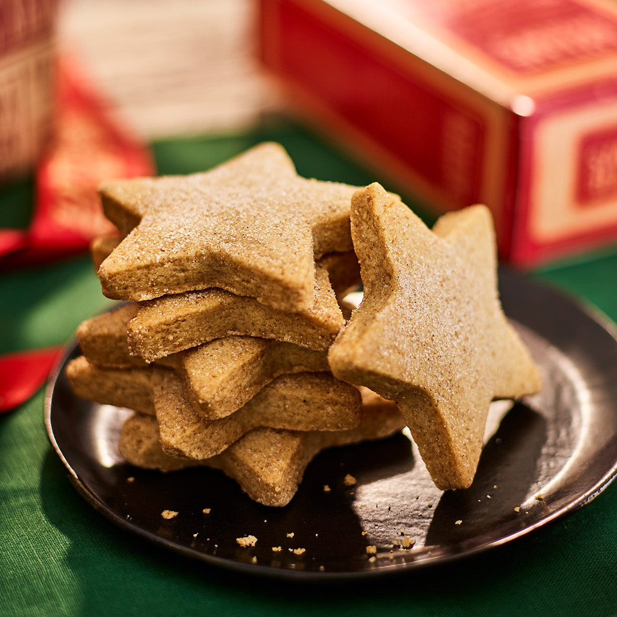 Winter spiced shortbread stars from Lottie Shaw's