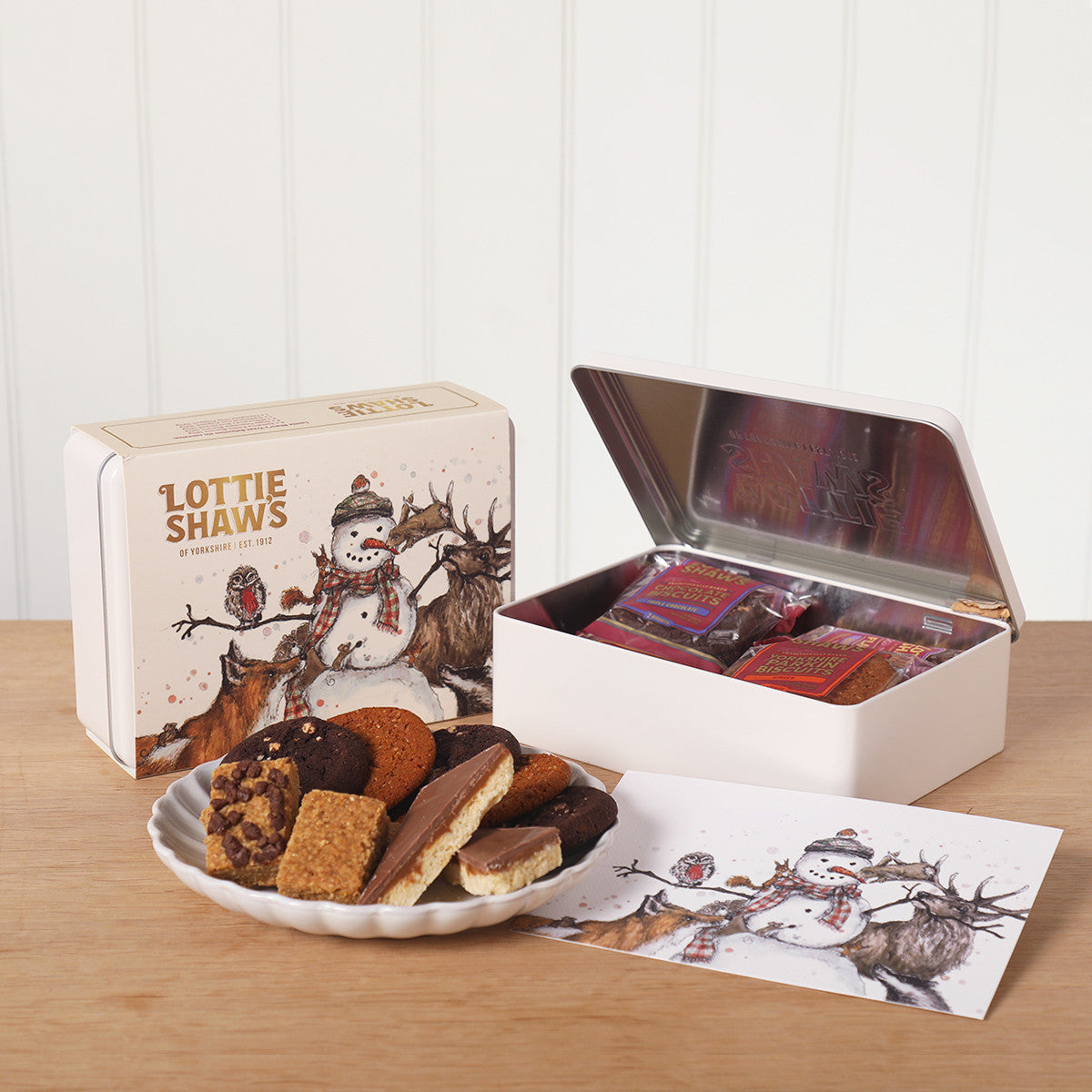 Lottie Shaw's Snowman Christmas Treat Tin